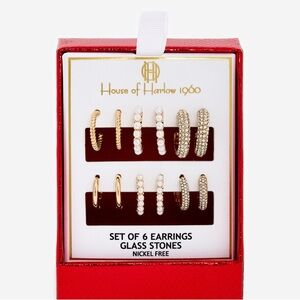 House of Harlow 1960 Gold and Pearl Earring Collection